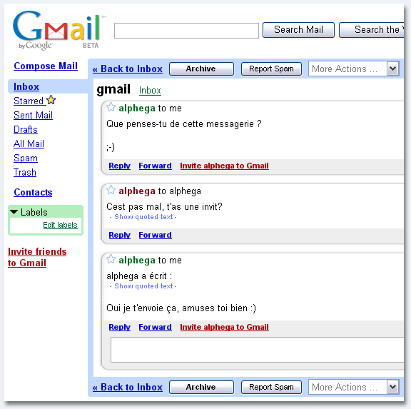 Gmail beta